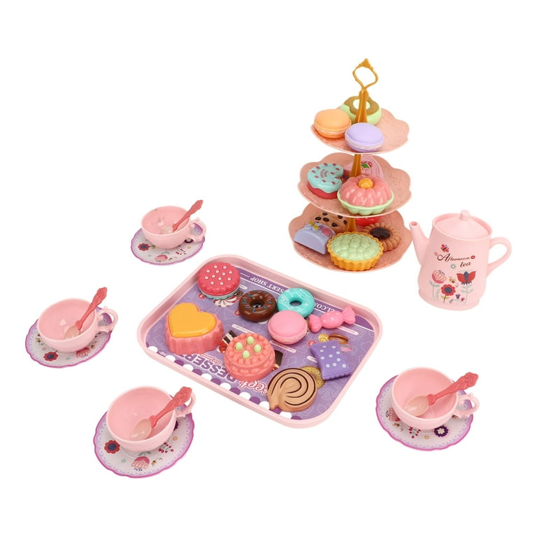 Flooyes Mermaid Tea Party Set for Kids, Pretend Play Tea Set, 48 PCS Toy  Tea Set Includes Teapot, Cups, Saucers, and Accessories - Perfect Christmas  Gifts for Kids Girls Parties Role-Playing Games 