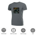 thumbnail image 3 of Coolnut Womens T Shirts Fashion Tops, Astronaut With Boombox Women's Basic Short Sleeve Tees, Grey Lightweight Casual Summer Clothes, L, 3 of 6