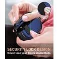 thumbnail image 4 of Beats Studio Buds/Studio Buds Plus Case 2021/2023, [Secure Lock] OTOPO Cool Beats Studio Buds+ Protective Case Cover Men Women with Keychain for New Beats Studio Ear buds + Case - Black/Blue, 4 of 7