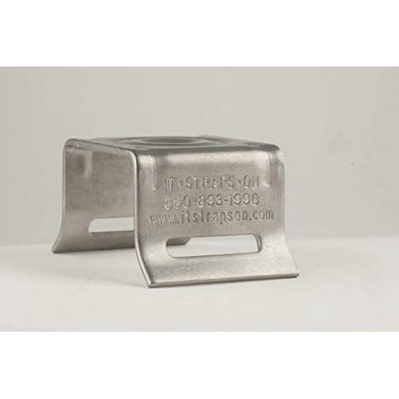 ISO SB022 Stainless Steel Bull's Eye® Sign Mounting Brackets, Flared Leg, 50 per Box