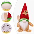 thumbnail image 3 of 1PC Christmas Gnomes Plush with LED Light, Handmade Lighted Swedish Tomte Santa with Gingerbread Scandinavian Figurine Plush Glowing Up Elf Doll Gnome Ornaments Christmas Decorations Home Decor, 3 of 9