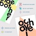 thumbnail image 4 of Pack of 3 Scottish Slang Words Typography Awrite Pal Och Aye Nae Bother Geometric Bright Pastel Colour Unframed Wall Art Living Room Prints Set, 4 of 5