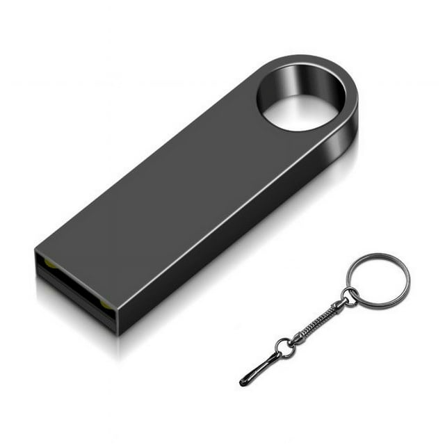 Clé USB Flash Drive Pendrive 8/16/32/64 Go en Métal U Disque Haute Vitesse Clé USB Noire