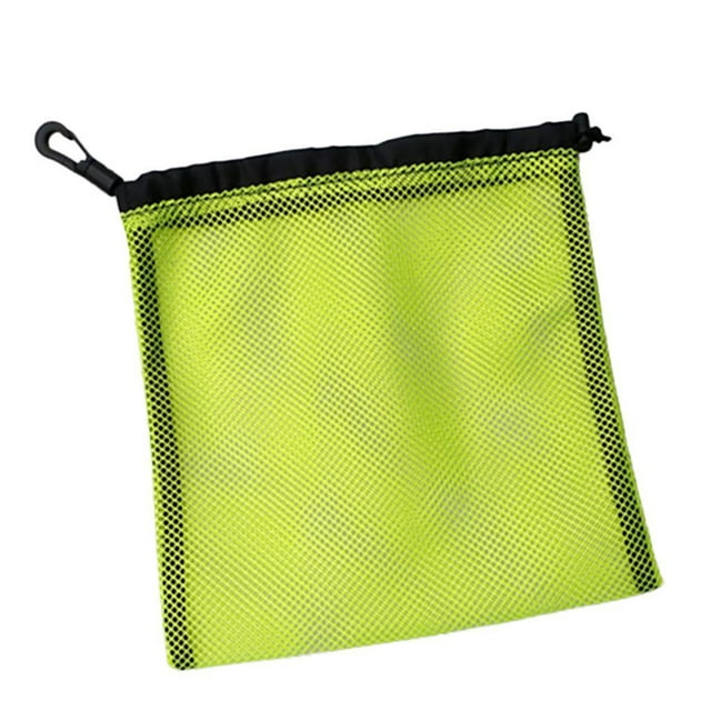 Bolsa de malla , de , carrete de buceo, clip portátil para Amarillo shamjiam Bolsa de malla de malla de golf