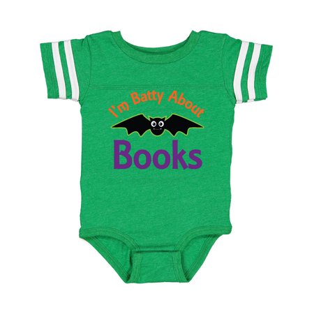 

Inktastic Batty About Books Gift Baby Boy or Baby Girl Bodysuit