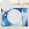 thumbnail image 3 of Ambesonne Constellation Place Mats Set of 4, Black Hole Astral, Standard Size, Aqua Blue White, 3 of 6