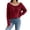 Wine, variant on Womens Sweaters Elegant Autumn Winter Knit Sweater Pullover with Bow Back Detail Soft Casual Turtleneck Top