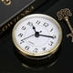 thumbnail image 4 of 3-1/2 Inch (90 Mm) Quartz Clock Fit-up/insert With Arabic Numeral, Quartz Movement (gold Rim), 4 of 4