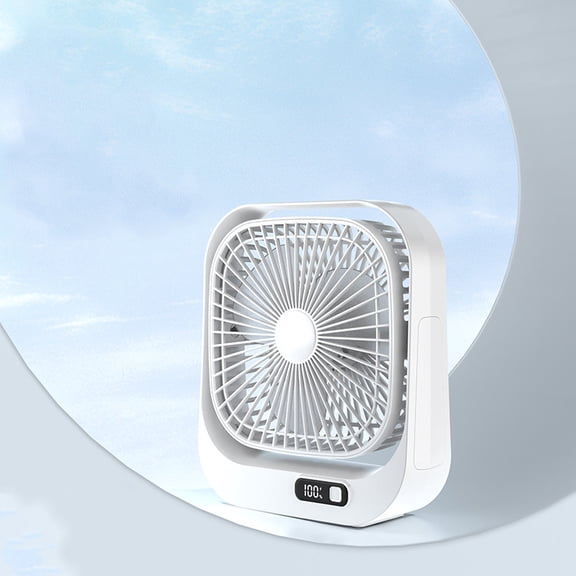 20" Classic Box Fan, 3 Speed Settings, Weather-Resistant Motor, Quiet Powerful Airflow for Indoor and Outdoor Use, White
