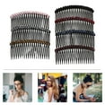 thumbnail image 4 of 7Pcs Crystal Rhinestone Hair Side Combs Jewelry Clips for Women and Girls, 4 of 9