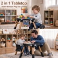 thumbnail image 3 of INFANS 9 in 1 High Chair, Convertible Baby Highchair for Babies and Toddlers, Table and Chair Set Building Block Infant Dining Booster Seat, Kids Stool with Activity Children Play Kitchen, 3 of 9