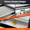 thumbnail image 3 of Zzistar Rouleau pour Hot-Dogs, 11 Rouleaux Capacité 30 Hot-Dogs 1850 W Machine de Cuisson pour Saucisses en Acier Inoxydable avec Plateau d'Égouttement d'Huile Amovible Contrôle Double de la Température et Couvercle à Capuchon en Verre,, 3 of 7