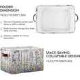 thumbnail image 2 of Wildflower Lavender Foldable Storage Basket for Shelves, Collapsible Sturdy Storage Bin with Handles, Canvas Storage Cube for Organizing Closet 1PC Home Decor, 2 of 7