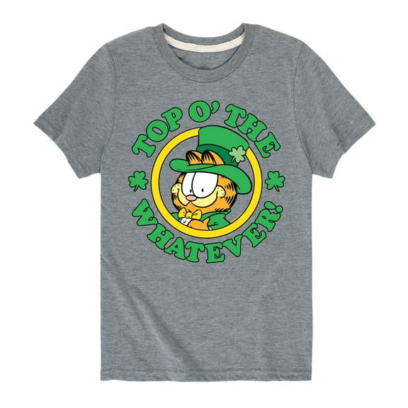 Garfield - Top O The Whatever - Toddler And Youth Short Sleeve Graphic T-Shirt