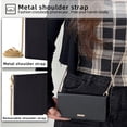 thumbnail image 3 of Allytechgroup Wallet Phone Case for Google Pixel 6, PU Leather Cards Slots RFID Blocking Flip Cover Metal Strap Hand Wrist Shockproof Stylish Case for Women Girls, Black, 3 of 8