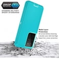 thumbnail image 3 of Galaxy S21 Ultra Case for Samsung Galaxy S21 Ultra 5G Case Military Drop Shockproof  Heavy Duty Rugged 3 in 1 Protection Cover for Galaxy S21 Ultra Phone Case (Teal+Light Green), 3 of 9