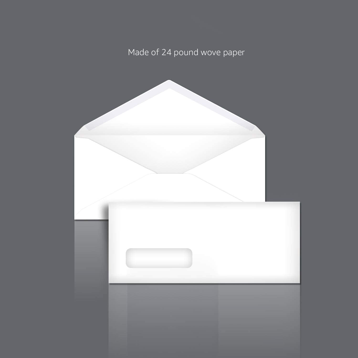 Basics #10 Envelope White Gummed Seal 500-Pack 