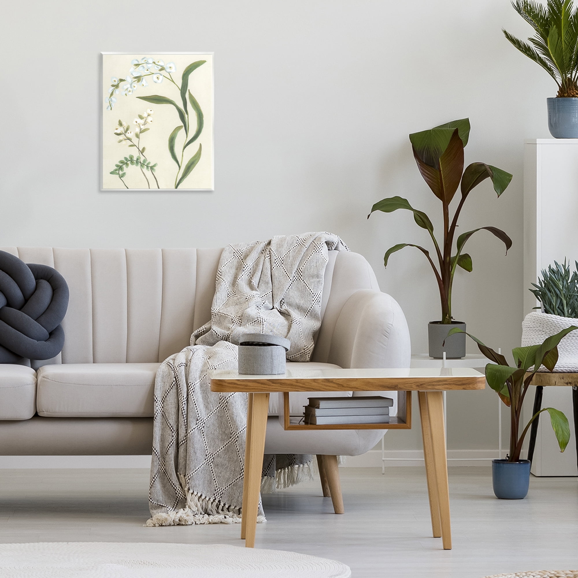 Stupell Industries Neutral Snowdrop Stems Wall Plaque Art, design by June Erica Vess