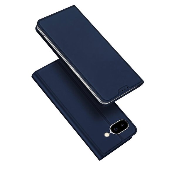 For Google Pixel 9a Case DUX DUCIS Skin Pro Series Leather Stand Cover Card Holder - Black