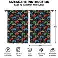 thumbnail image 2 of Blackout Kids Curtains,Colorful Games Sign Black Pattern Childrens Insulated Curtains Set Of 2,Bedroom Essentials,Toddler Room Decor 42"x63", 2 of 5