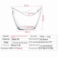 thumbnail image 4 of 4L Compact Transparent Plastic Ice Bucket - Elliptical Shaped, Durable & Versatile for Wine, Beer, Ice Storage - Stylish Minimalist Design for Tabletop Use, Single-Serve Capacity, Clear Visibility, 4 of 5