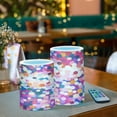 thumbnail image 3 of Yayeee Flameless Candles with Remote Flickering Battery Operated Multi Color Changing, Purple Colorful Circles, 3 of 7