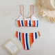 thumbnail image 4 of Traje de baño para mujer, moda, cómodo, estampado, bikini, traje de baño de color liso para mujer, conjuntos de bikinis, trajes de baño para mujer, 4 of 7