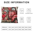 thumbnail image 5 of SHANXI Valentines Day Striped Trucks Be Mine Decorations Decor for Home Sofa Couch 24x24in, 5 of 5