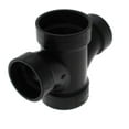 thumbnail image 5 of (2 PCS).     2x2x1.5x1.5 Inch Double Sanitary Tee Reducing, ABS Fitting, 5 of 5