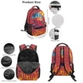 thumbnail image 3 of Jeiento Cartoon Backpack Set 5 Pcs Truck 17 Inch Waterproof Backpack with Lunch Bag Pencil Pouch for 9-12 Years Old Middle School Cute Kids School Bags, 3 of 7