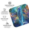 thumbnail image 3 of Honeii Colorful Winged Dolphin print Leather Coaster Set of 4, ideal for safeguarding your furniture from drinks spills and effortless cleanup-Square, 3 of 6