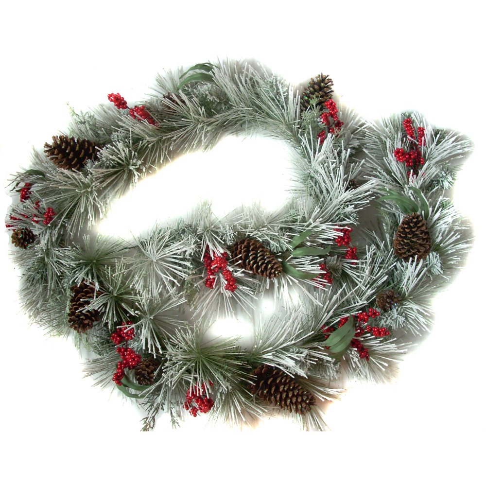 Holiday Time 9' Flocked Garland