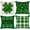 Green, variant on St Patricks Day Pillow Covers Set of 2, 20x20 Inch Polka Dots Lucky Green Shamrock Leaf Cotton Linen Square Cushion Pillowcases for Couch Sofa Bedroom Livingroom Holiday Home Decor