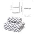 thumbnail image 3 of Fwttom Soft Linen 2 Pc Towel Set 1 Bath Towel 1 Washcloth Towels For Bathroom Towel Set For Adults-Highly Absorbent And Towel Set, Camping Essentials and Beach Essentials, 3 of 6