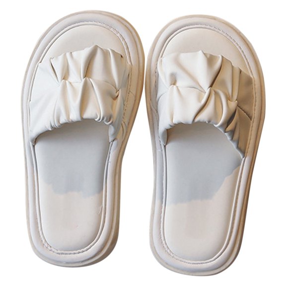 adviicd Toddler Boy Slippers Unisex-Child Beach Slides Comfort Slide Sandals Slip Resistant Slippers for Indoor Outdoor Water Shoes (White,9.5)