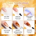 thumbnail image 4 of Beetles Fall Cat Eye Gel Nail Polish Set - Gilded Leaves 6 Colors, 4 of 8