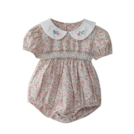 

Onesie Baby Jumpsuit Baby Floral Girls Short Sleeve Summer Romper Bodysuit Clothes Kid Child Fashion Baby jumpsuits Baby Bodysuit