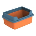thumbnail image 1 of Cat Litter Boxes for Indoor Cats Easy Clean with Scatter Fence Tall High Sides, 1 of 9
