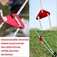 thumbnail image 5 of Camping Rope Tensioner, 20 Pieces 3 Hole Aluminum Alloy Rope Adjuster Alloy Tensioner (Red), 5 of 5