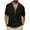 Black, variant on Vivianyo HD Short Sleeve Button Down Casual Tee for Men Mens Short Sleeve Button Up Shirts Hawaiian Textured Shirt Casual Solid Dress Shirt Shirts