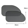 thumbnail image 6 of HEVIRGO Portable Window Sunshade UV Car Side Rear Window Mesh Sun Shade Visor, 6 of 8
