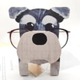 thumbnail image 6 of 5.9 Inch Creative Animal Glasses Holder Display Stand 3D Scottish Terrier Dog Eyeglass Stand Spectacles Holder Creative Handmade Wood Carved Sunglasses Rack for Shelf Office Desktop Décor Gift(E), 6 of 6