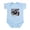 Sky Blue, variant on CafePress - Monkey Sits Infant Bodysuit - Baby Light Bodysuit, Size Newborn - 24 Months