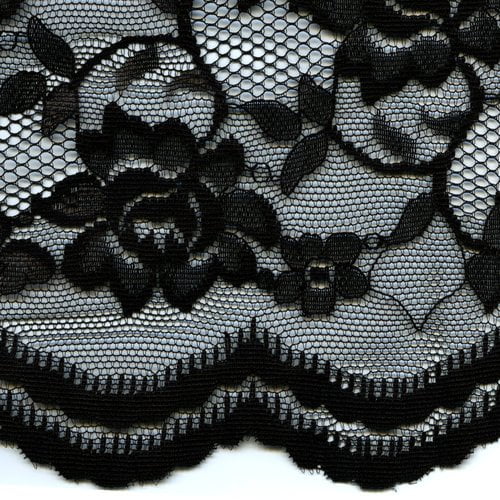 black lace material