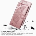 thumbnail image 6 of Allytech Samsung Galaxy Z Fold5 Flip Wallet Case, Luxury PU Leather [Butterfly & Flower Embossed] Magnetic Clasp Stand Case Built-in Card Slots & Cash Pocket, Shockproof Wrist Strap Case, Rosegold, 6 of 16