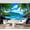 Color 3, variant on Wall Mural Peel and Stick Maui Coastline Hawaii Islands Self-Adhesive Wallpaper Removable Wall Decal Wall Sticker Home Decor for Living Room Bedroom 69"x96"