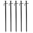 thumbnail image 1 of Estacas de metal duraderas para carpas de 30 cm, resistentes a la corrosión, de fácil penetración para acampar, anclajes para el suelo del dosel, juego de 5, 1 of 8