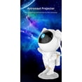 thumbnail image 2 of Proyector de estrellas y galaxia: lámpara de techo LED con diseño de astronauta y nebulosa estrellada, con temporizador y control remoto, ideal para dormitorio de niños y adultos., 2 of 5