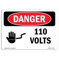 thumbnail image 1 of SignMission OS-DS-A-1218-L-1002 12 x 18 in. OSHA Danger Sign - 110V, 1 of 1