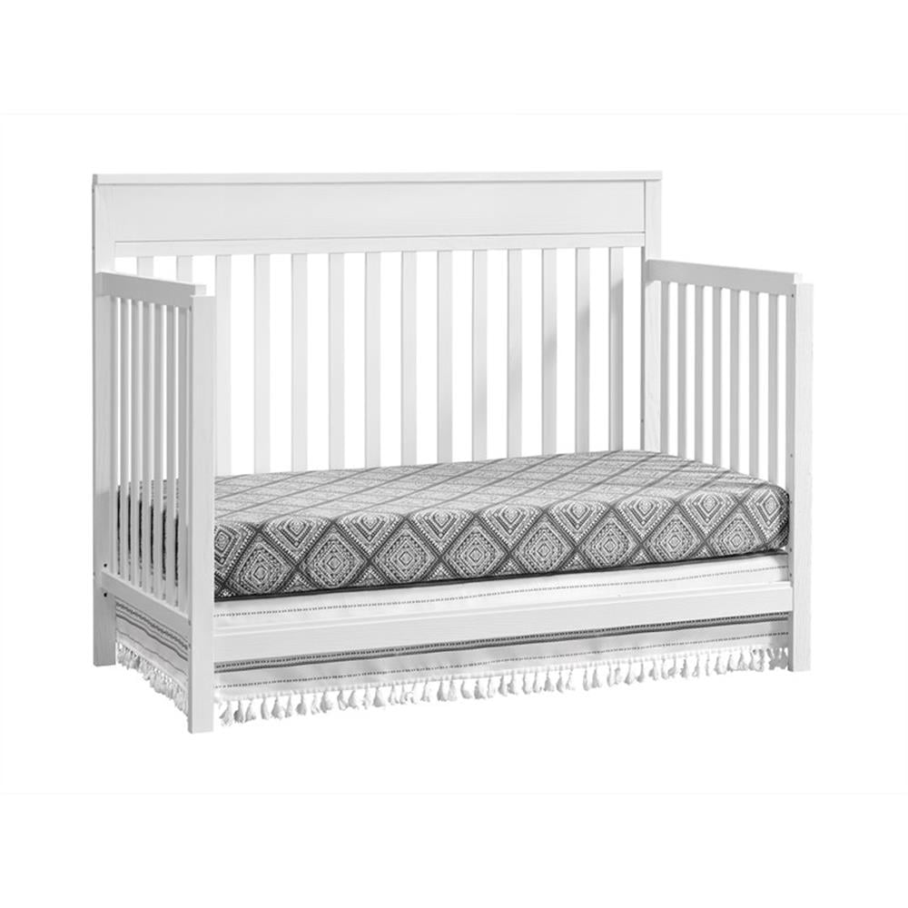 Oxford Baby Castle Hill 4-in-1 Convertible Crib, Barn White, GREENGUARD Gold Certified, Wooden Crib
